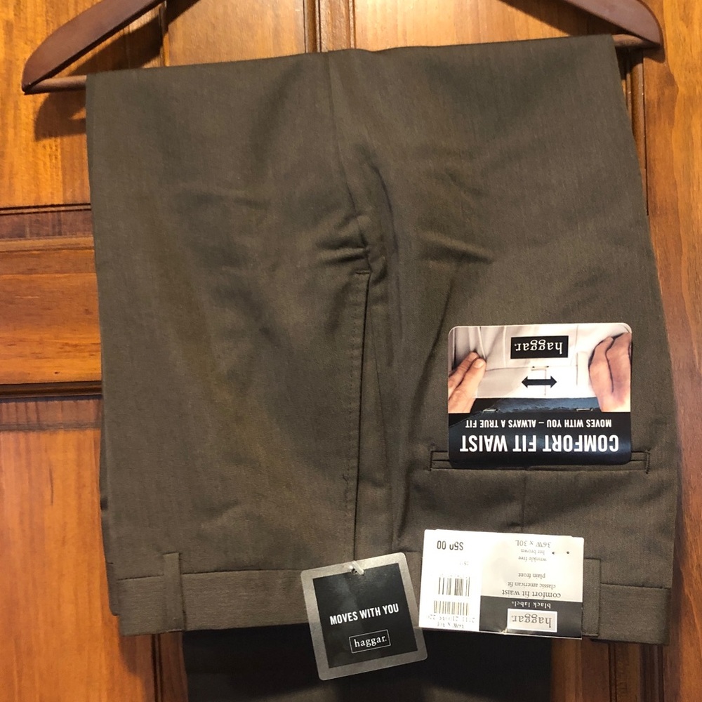 haggar black label pants